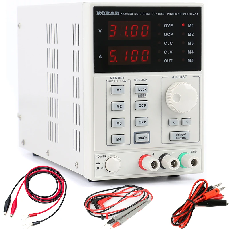 Linear Lab Power Supply Adjustable - KORAD 3005D 3005DS High Precision Adjustable