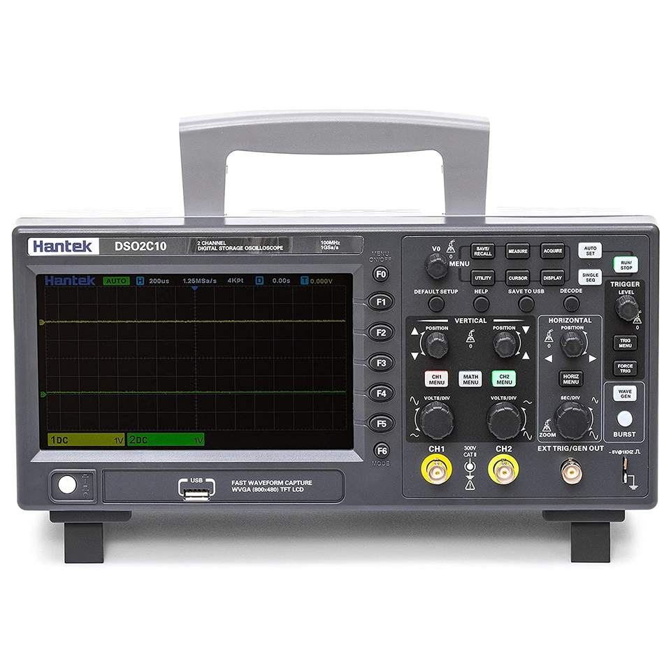 Hantek DSO2C10 2 Channel 100MH - Digital Storage Oscilloscope 100Mhz recension och pris